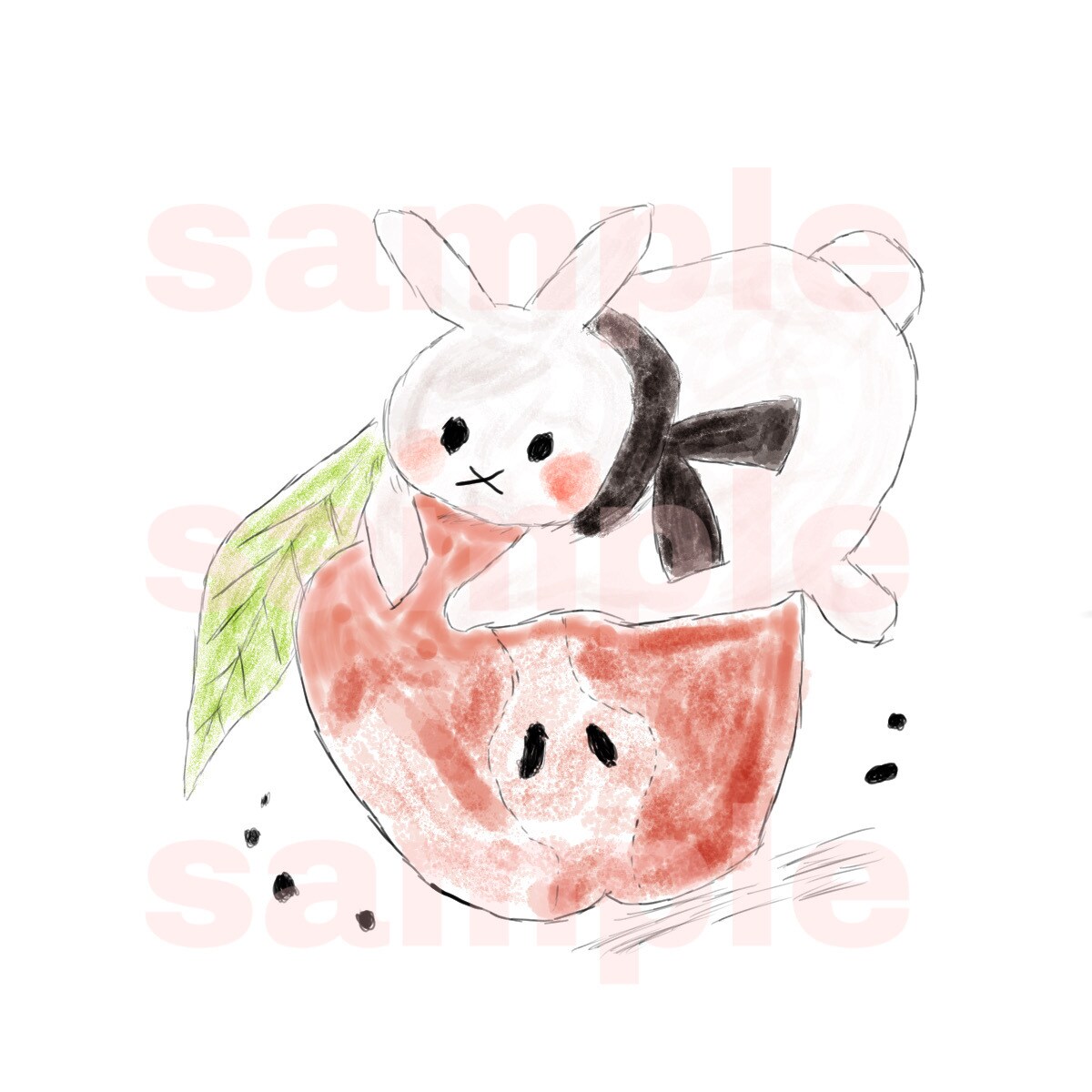 かわいい水彩画のアイコンを描きます 動画のサムネイル、グッズ等に使ってください イメージ4