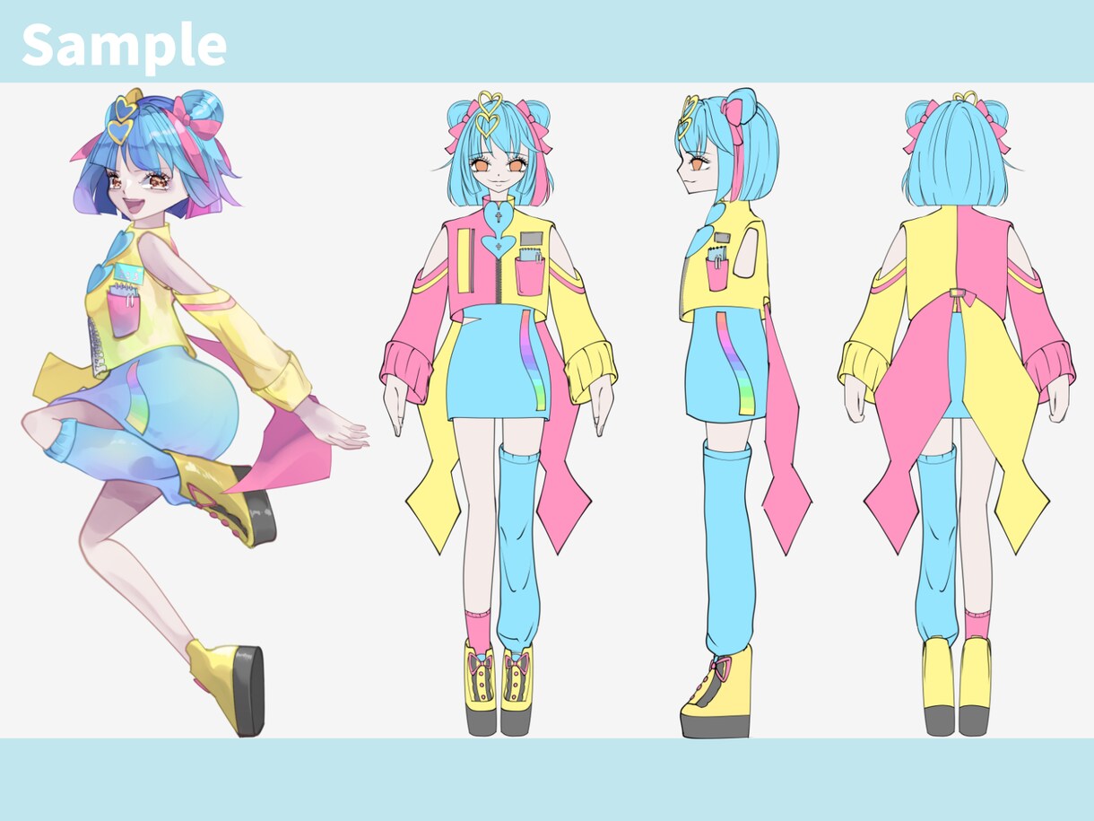 IRIAM用など！キャラクターデザインします 可愛いあなたの理想のデザインからイラストまでお任せください！ イメージ4