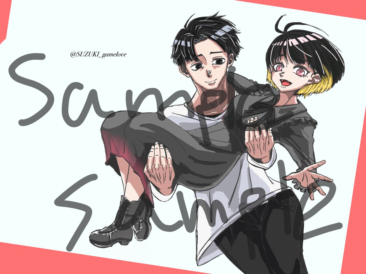 SNSアイコン、二次やオリジナルまで受け付けてます 色々描きます!ある程度難しい構図も行けます! イメージ6