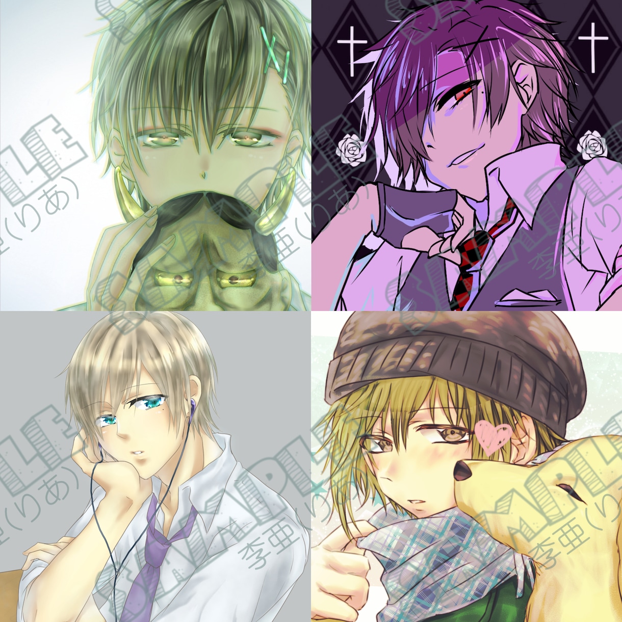 男女キャラ問わずアイコン用イラストを作成します カッコイイから可愛いまでお任せください！ イメージ6