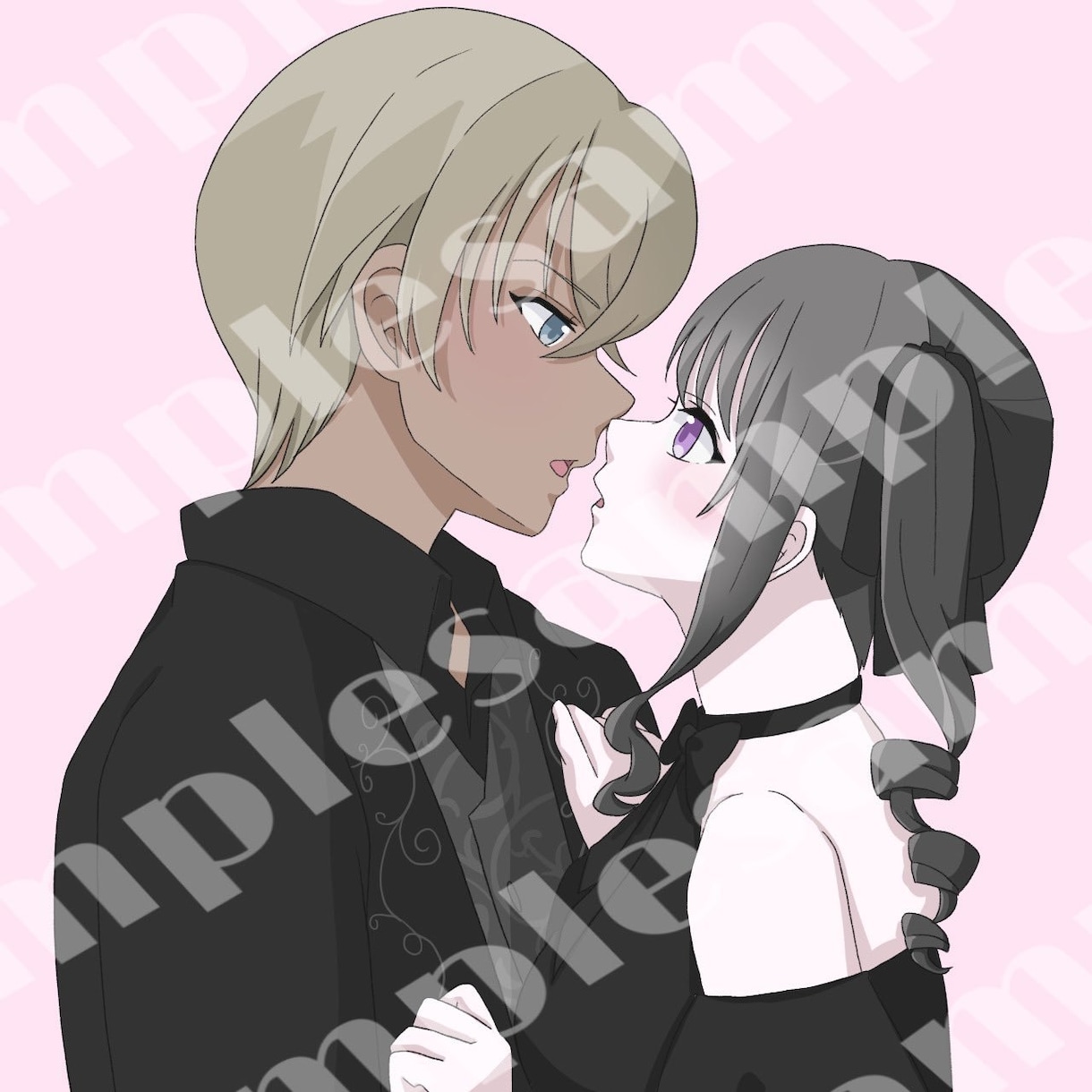 夢絵、カップルイラスト、アイコン絵、お描き致します お好みの雰囲気に合わせたイラストをお描き致します♡ イメージ2