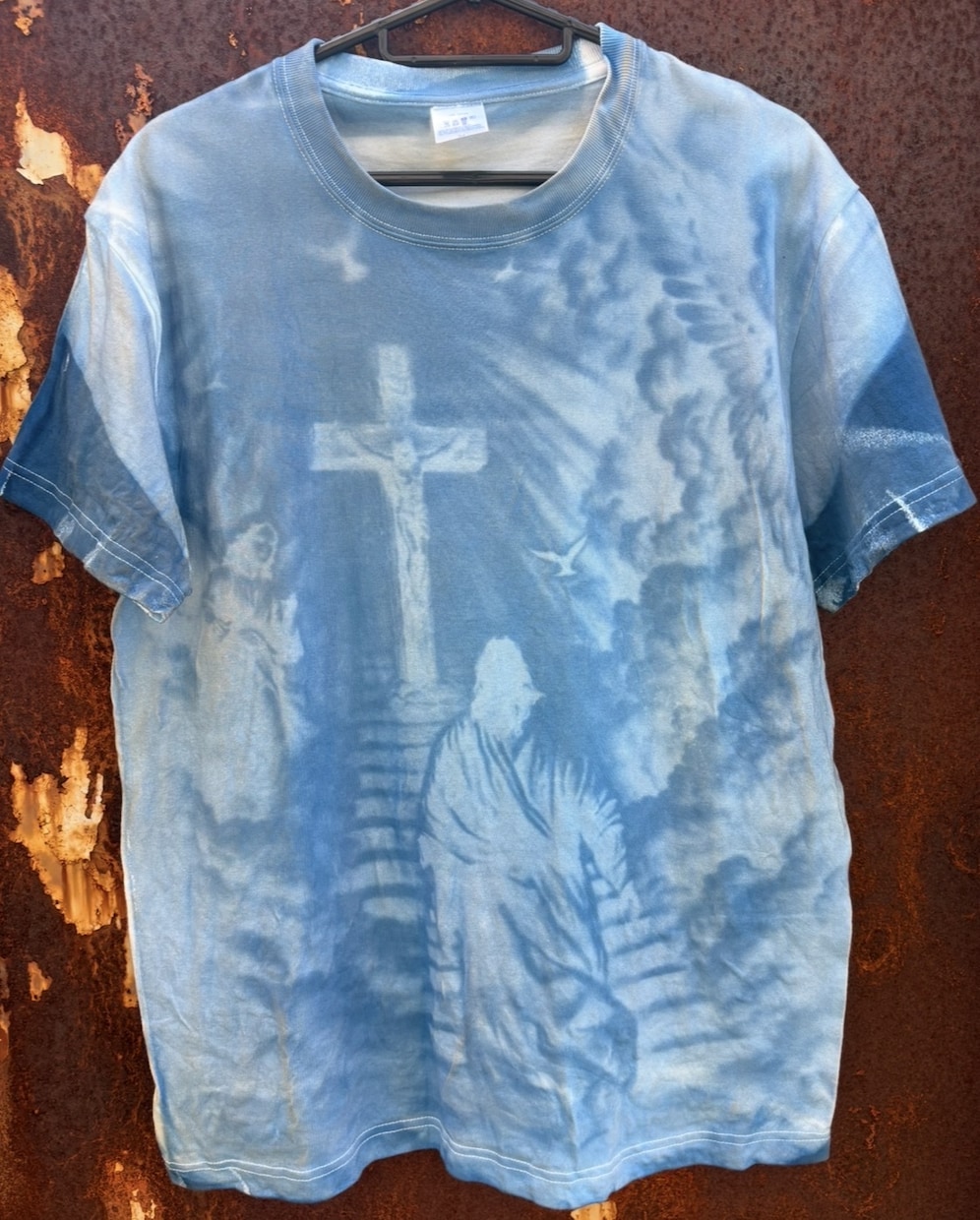 サイアノタイプで彩るオリジナルTシャツ制作します 晴れの日しか作れない！太陽での光で作る1点物Tシャツ作成 イメージ1