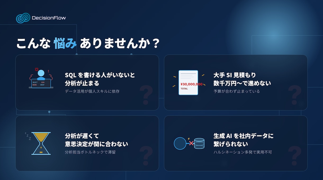 データ人材無しで AI 分析が動く基盤を構築します 大手企業で分析自動化させたプロが対応 イメージ2