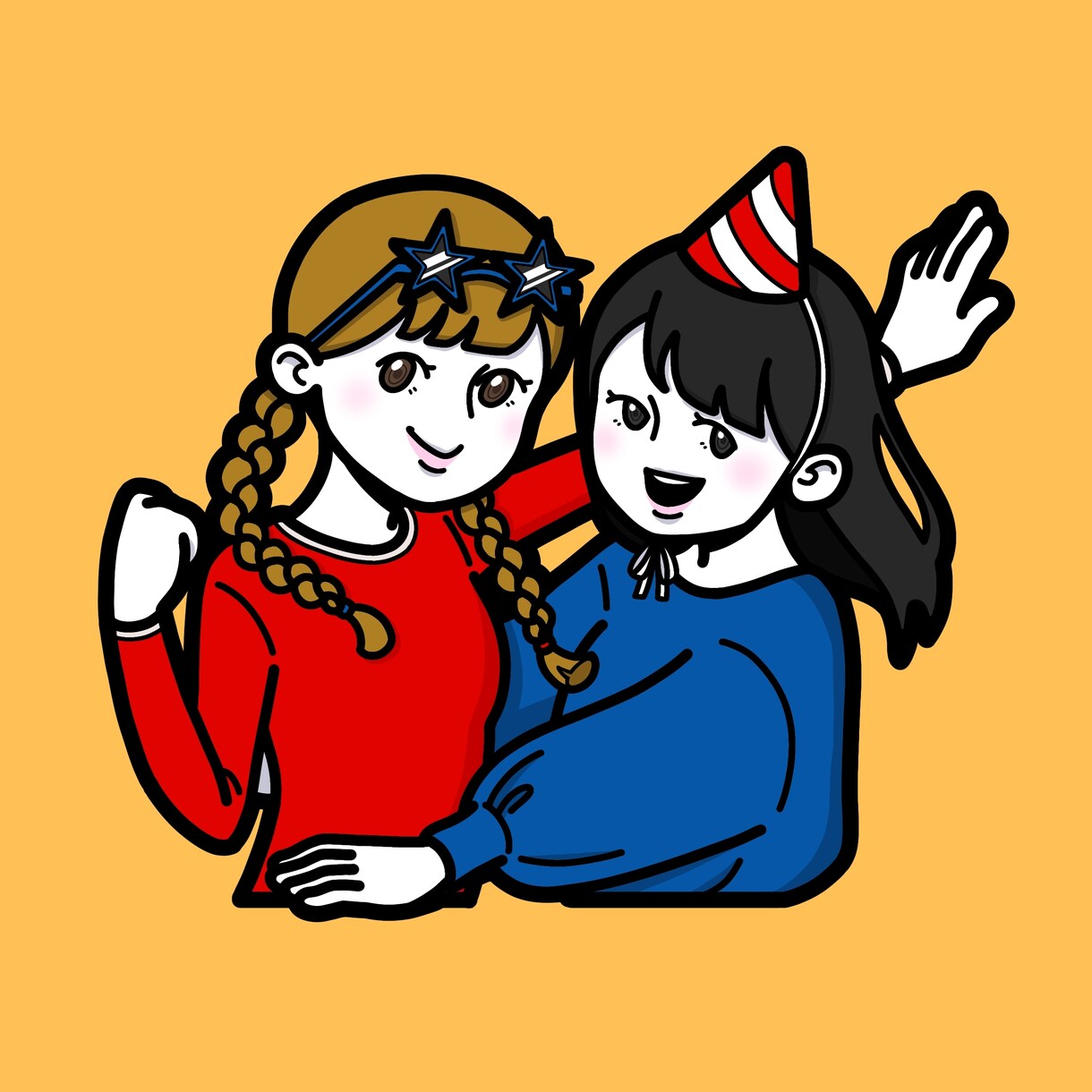 贈り物にいかがですか？ペア人物イラスト描きます 誕生日や記念日に特別な１枚を添えてみては？ イメージ3