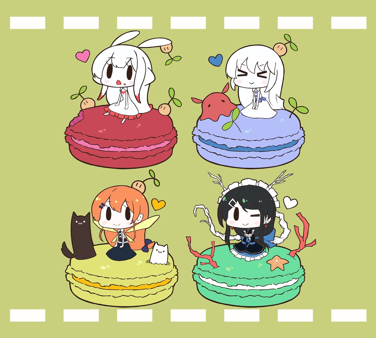 キャライラスト(ちびキャラ付き)を制作します 色んな場面で使えるちびキャラ制作の特典付き！ イメージ7