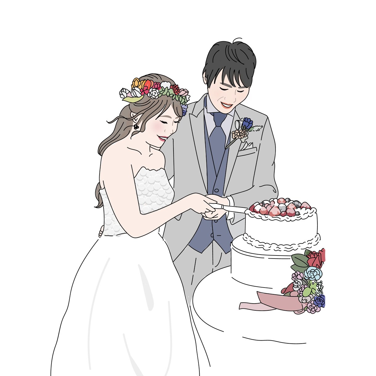 あたたかみのある特別なイラスト作成します ウエルカムボードや大切な人への贈り物に イメージ10