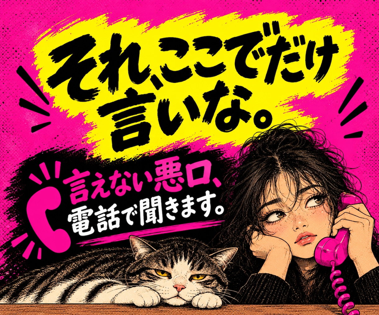 あなたの性格悪い話、徹底的に聞きます 言えない悪口、ここで全部吐き出していきな イメージ1