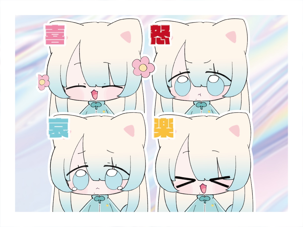 ぽよぽよ動くかわいいLiev2Dモデル作成します ぽよぽよ動くミニキャラで活動してみませんか？ イメージ2