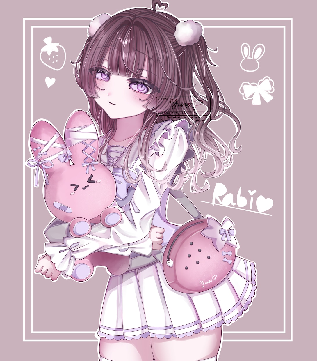 装飾付け放題！平成ギャルゲ萌え絵イラストを描きます キャラの可愛さを引き出す構図・質感や色合いが自慢です♪ イメージ6