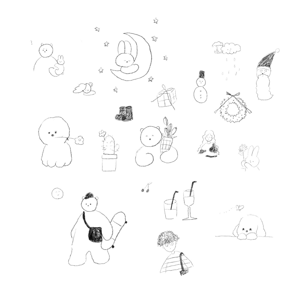アイコンにも〇ラフ可愛いイラスト描きます 用途に合わせてオリジナルイラストお描きします！ イメージ6