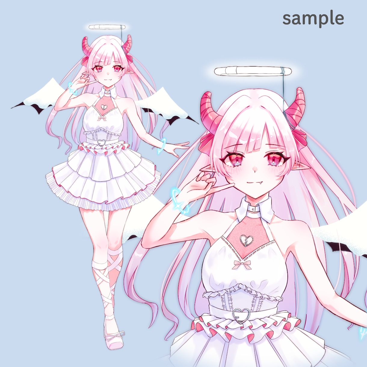 キャラクターデザイン・立ち絵制作行います かわいいきらきらの女の子をお届けします！ イメージ2