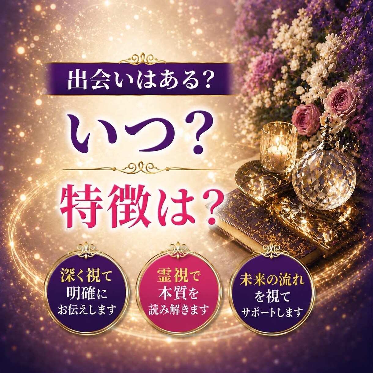 いつどんな出会いがある？ご縁の流れを読み解きます 出会いの時期と相手の特徴をやさしく具体化します イメージ1