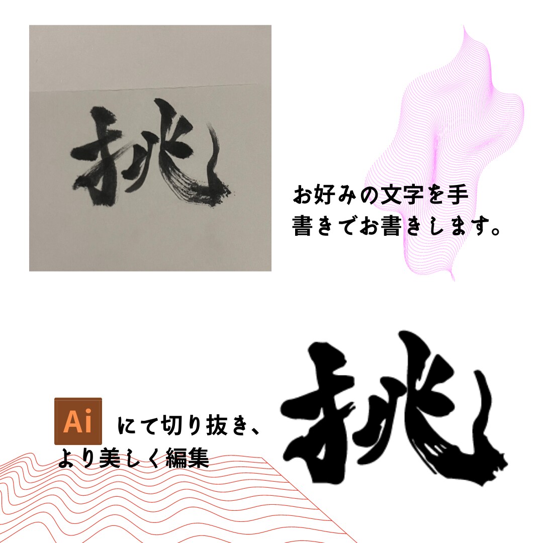 美しく唯一無二の文字書きます 手書きで美しい文字をお書きいたします イメージ3