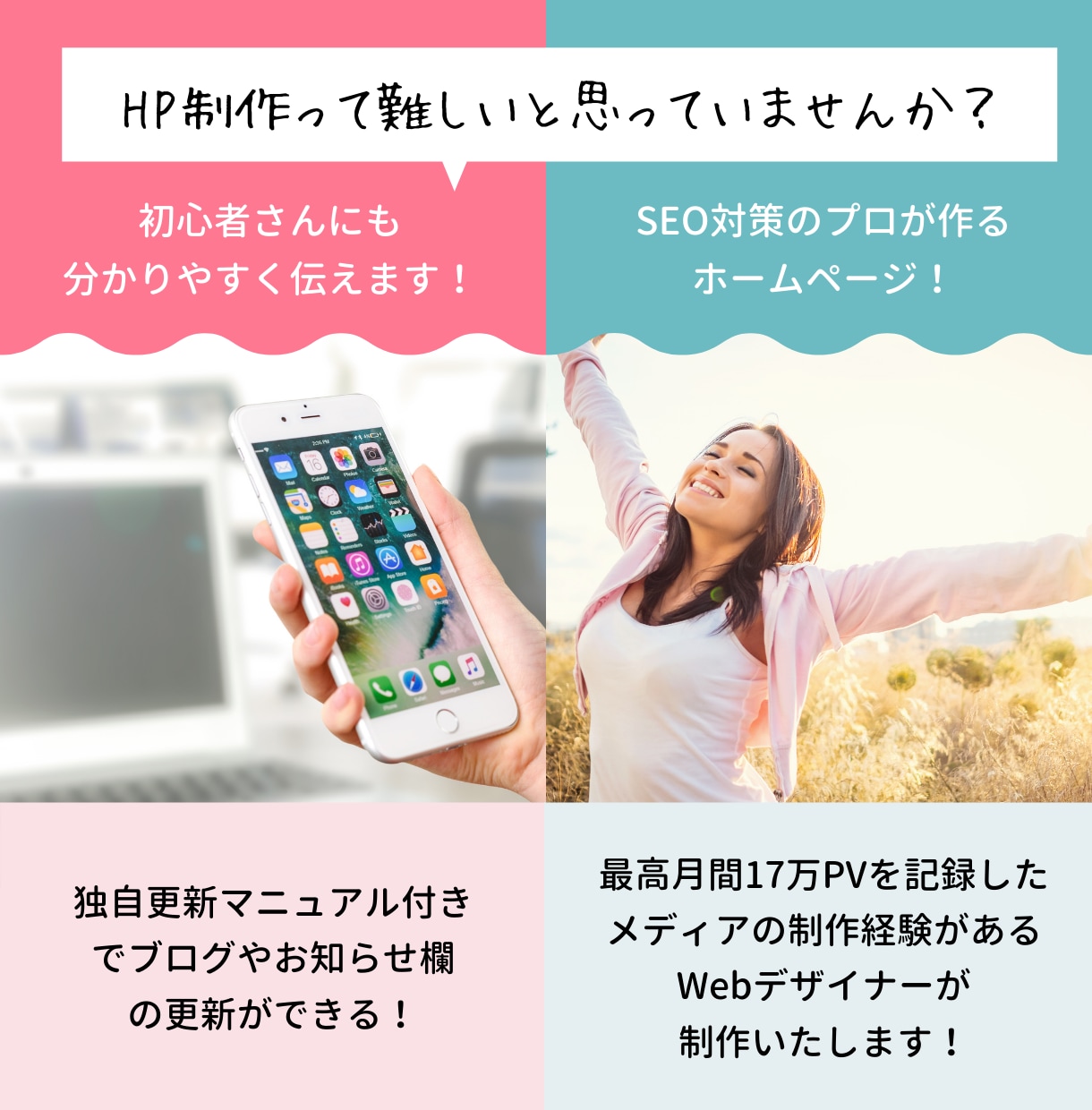 SEO対策済み！コミコミでホームページを作成します お値打ち！ワードプレスHP【SEO対策・スマホ対応・高品質】 イメージ2