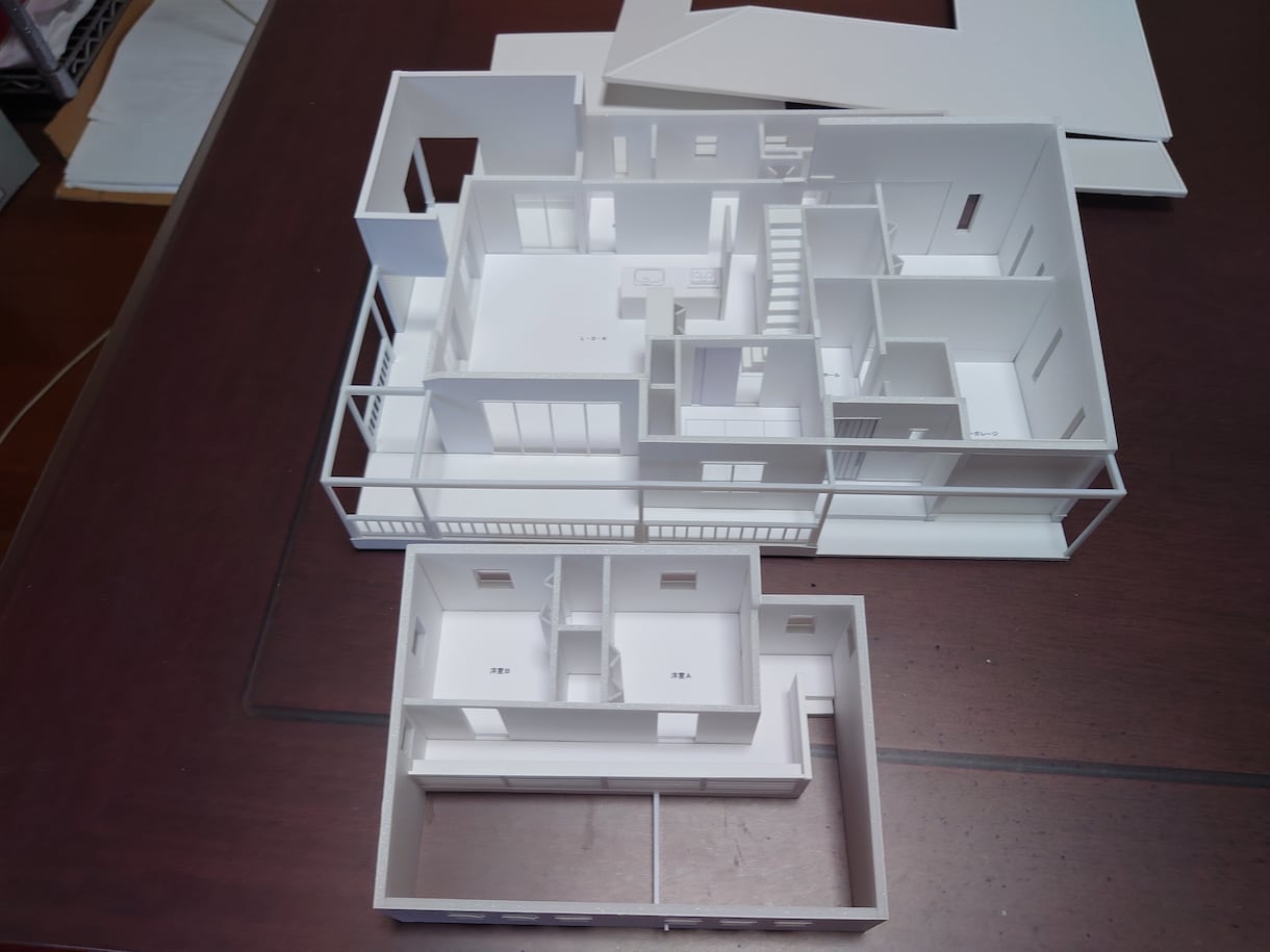 計画建物のスタディ模型（白模型）を製作しています 建設会社様・不動産会社様の建物造りのお手伝いをさせて頂きます イメージ5