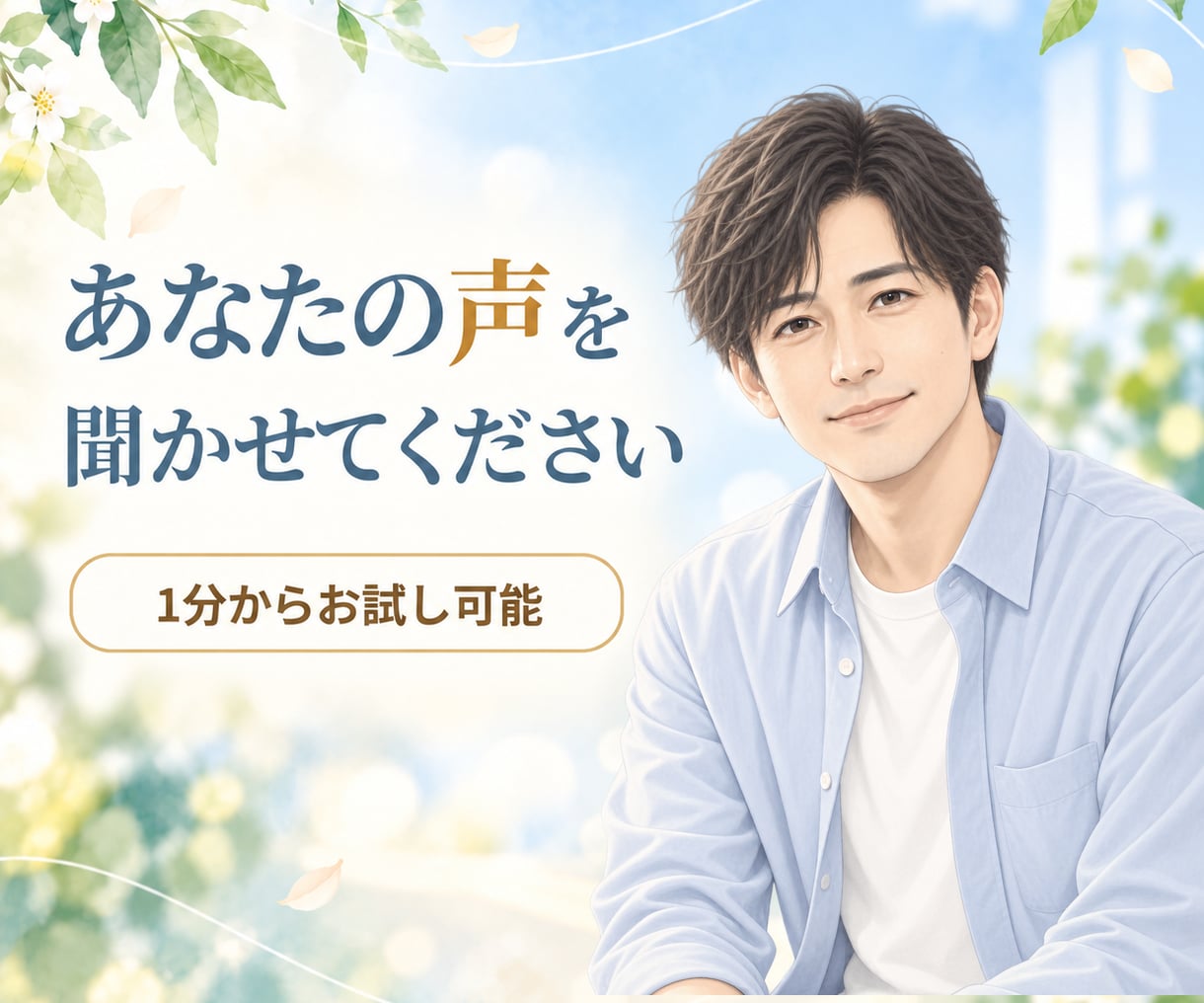 優しさ成分100%|心の整理整頓をお手伝いします ボイスサンプルは動画欄に!まずは短い時間からお試しくださいね イメージ1