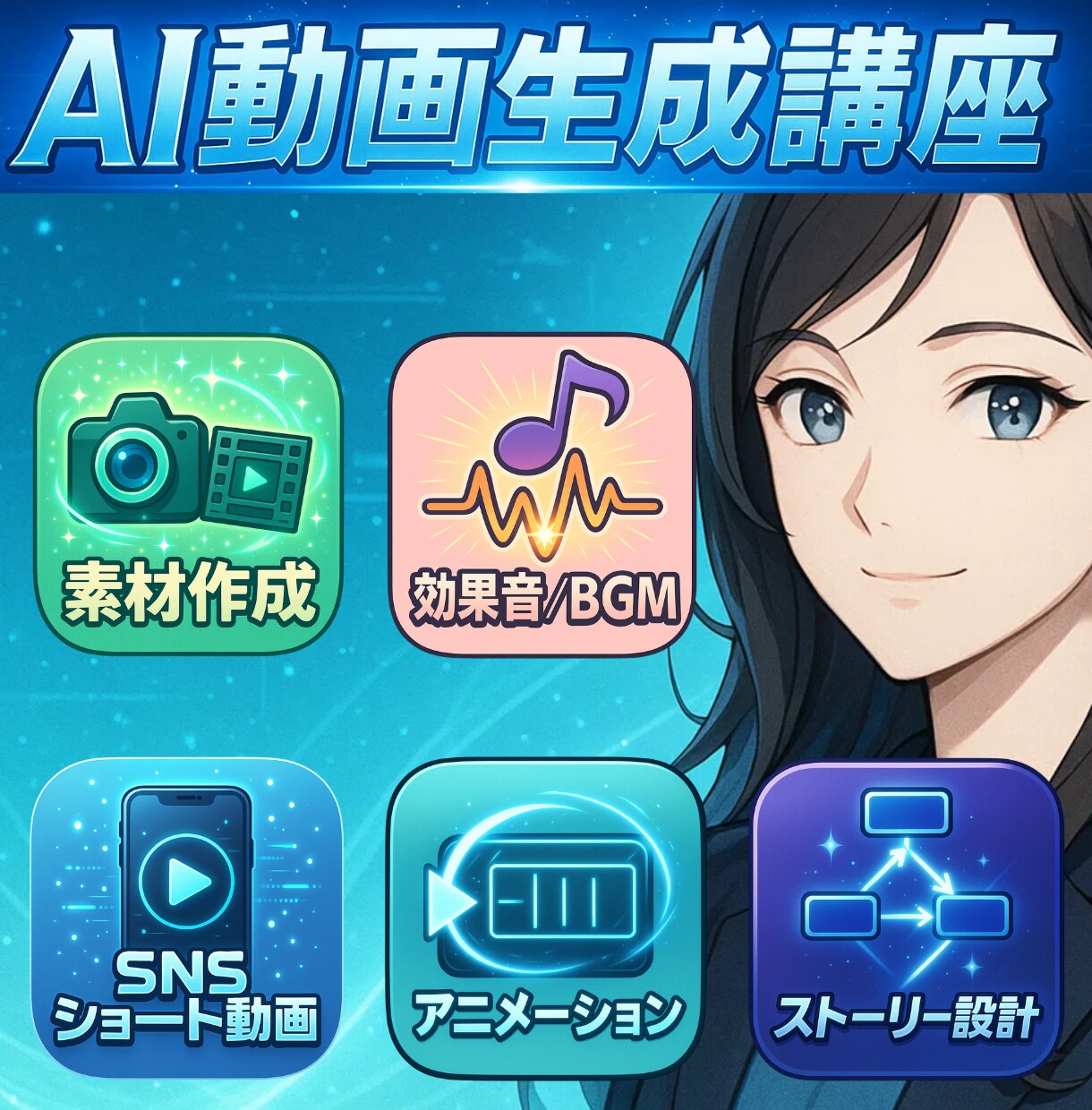 AI動画を作る方法を教えます 絵コンテも編集もAIにお任せ。アイデアが動画になる新体験 イメージ1