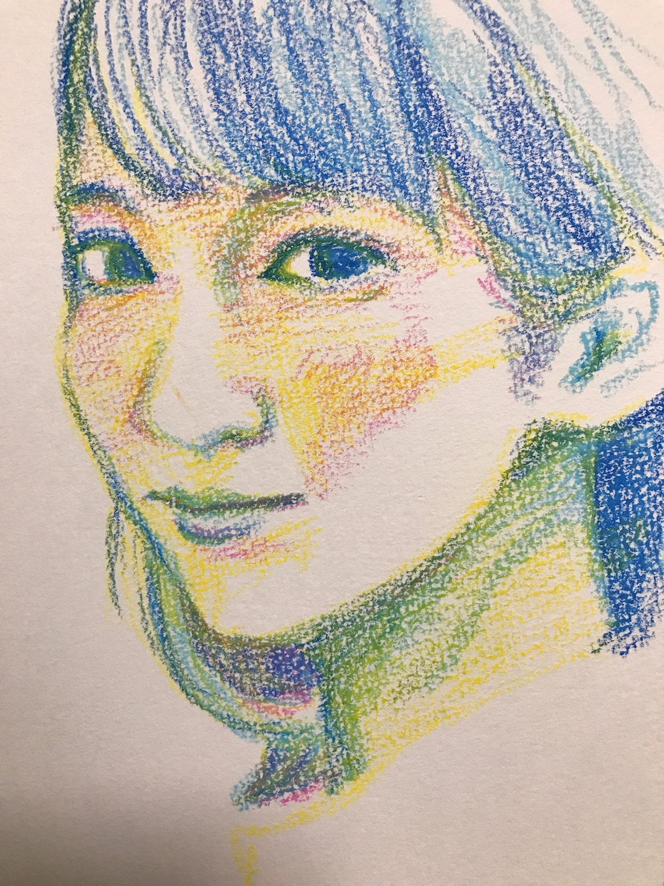 クレヨンで似顔絵を描きます ご本人アイコンに。お子さま成長の記録に。ご家族ご友人のために イメージ2