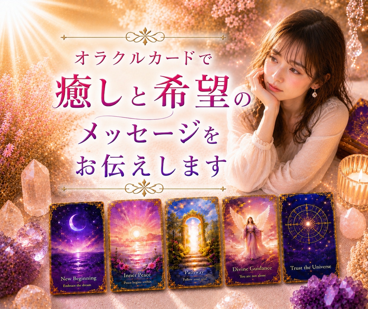1分からOK！疲れた心をオラクルカードで癒します すべての恋愛に希望と癒しのメッセージをお届けします。 イメージ2