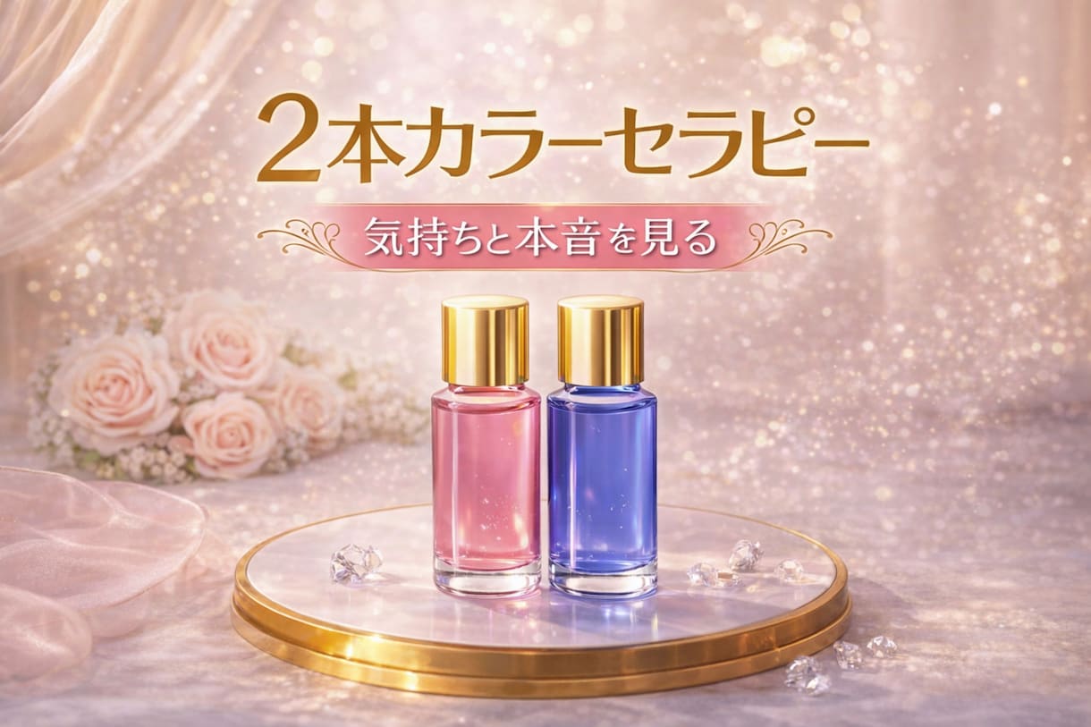 ２本の色で今のあなたの本音と未来を読み解きます 少しだけ深くみたい方へおすすめ♪モヤモヤの正体はなに？ イメージ1