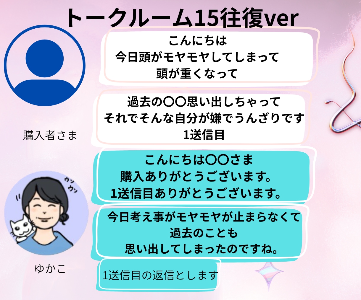 女性リピーターさん限定3往復チャット相談します 回避型・回避依存専用♡ 安心して話せる その後のお話聞きます イメージ4