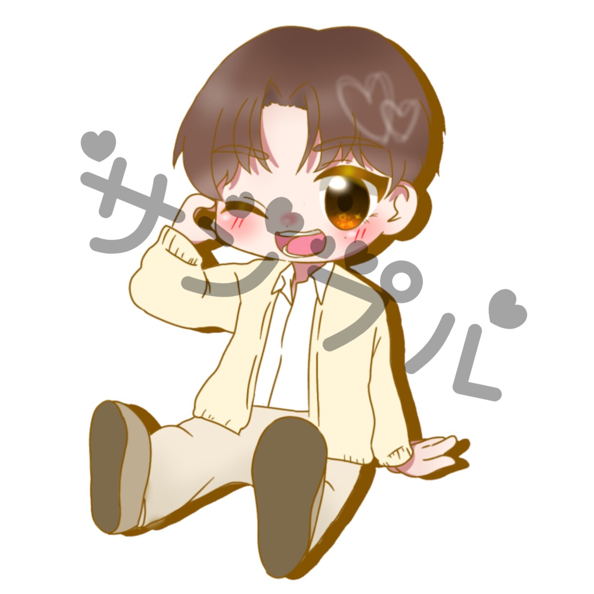 商用利用️〇ちびキャラ描きます アニメ系ゆるかわイラスト作成させていただきます。 イメージ2