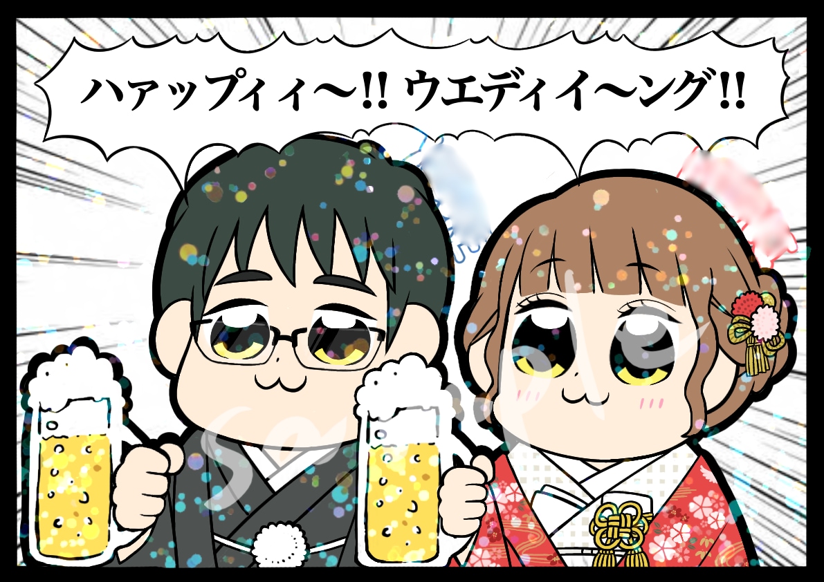 アニメ風！結婚式のウエルカムボード制作します おしゃれなボードもいいけれど…招待客を笑わそう！！ イメージ5