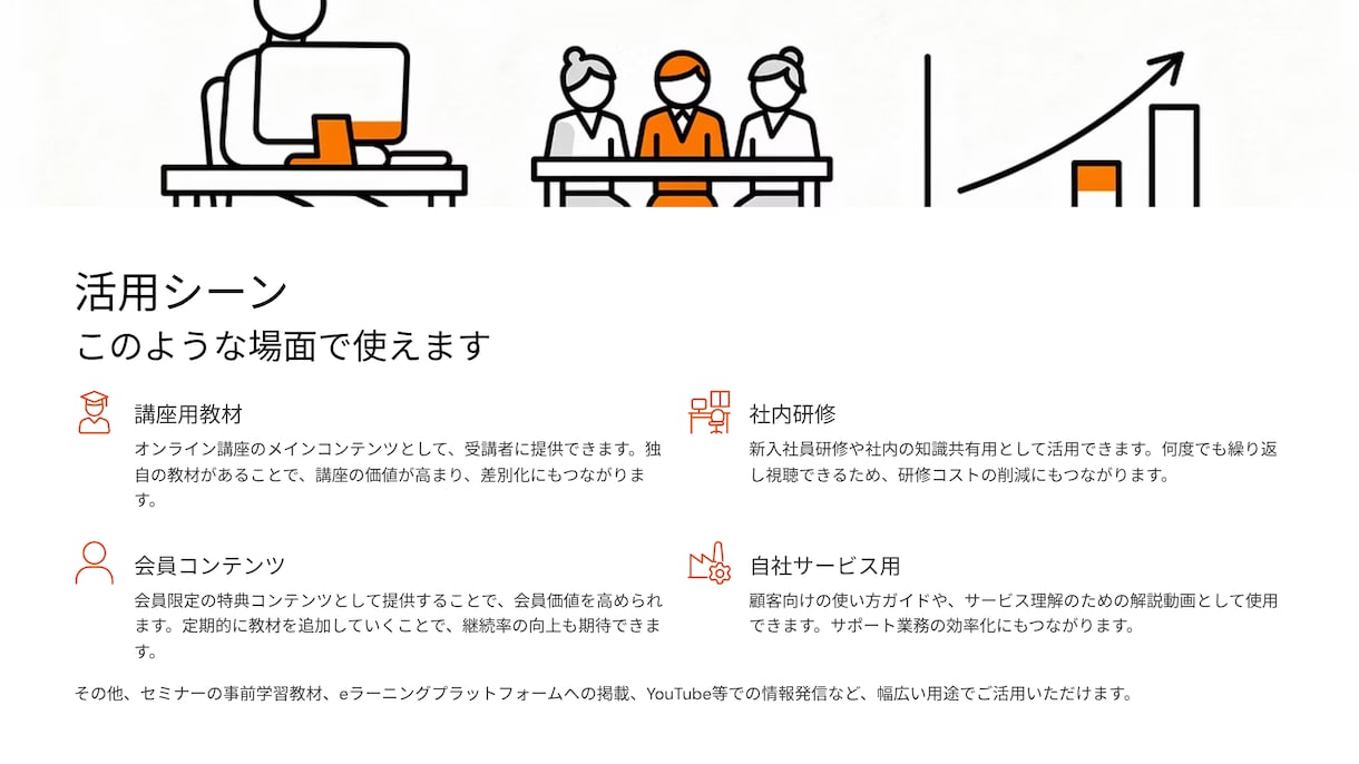 喋らずにテーマ丸投げOK｜動画教材を代行制作します 収録・構成・スライド作成全てお任せ！私が代わりに形にします！ イメージ7