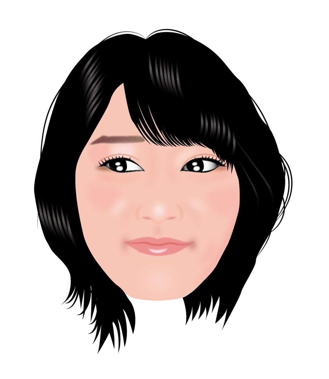プチ整形とヘアチェンジした可愛いあなたを描きます より可愛くなった新しいあなたの発見 イメージ4