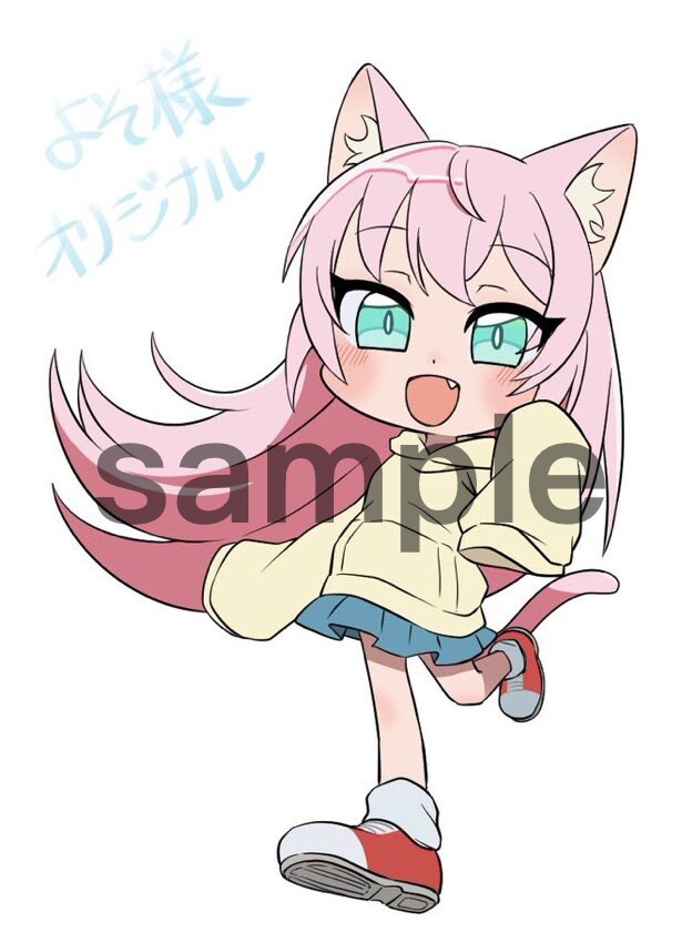 商業利用OK。全身、1ポーズ、2表情描きます 2~3等身のアニメ調のシンプルで可愛いミニキャラです！ イメージ5