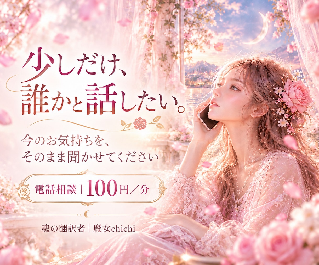 今のお気持ちをやさしくお聴きします 少しだけ話したいときも、あなたのお話をそのまま受けとめます イメージ1