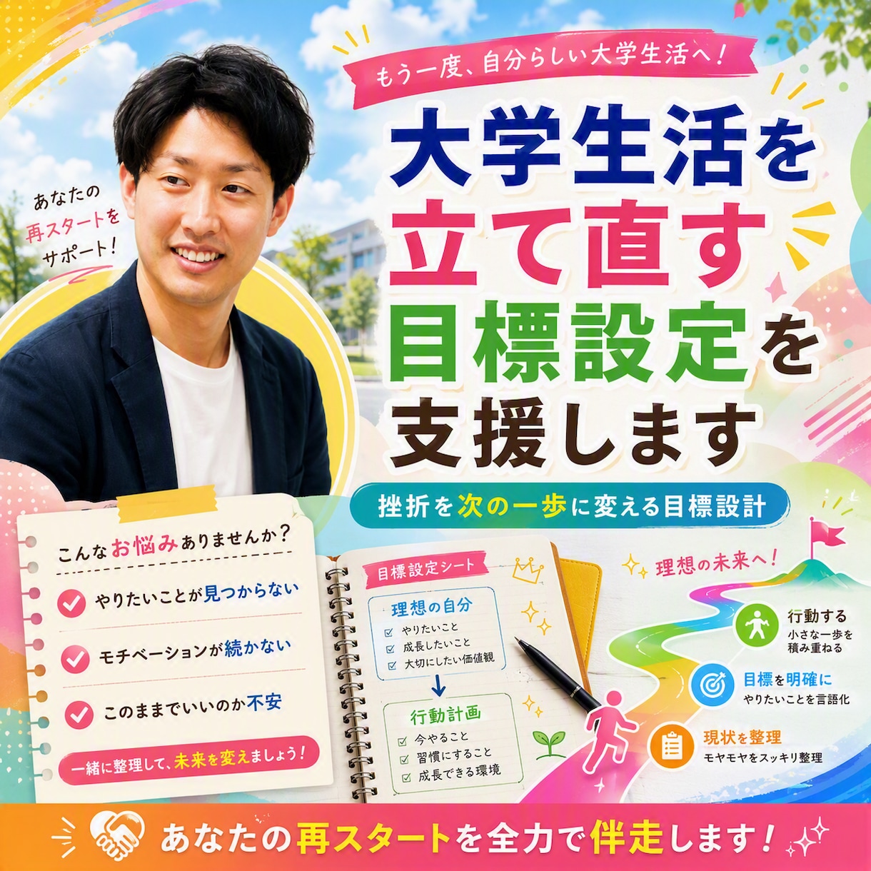 現役大学職員が大学生活・進路などの悩みを解決します 大学生・保護者向けカウンセリング 大学生活の立て直しを支援。 イメージ1