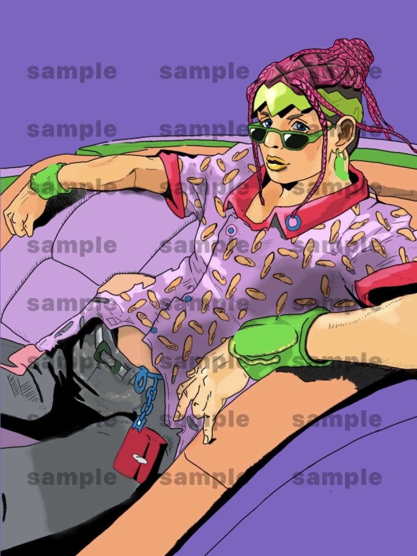 ジョジョ風イラスト描きます ｵﾗｵﾗｵﾗｵﾗｵﾗｵﾗｵﾗｵﾗ ｵﾗｧｧｧ イメージ4