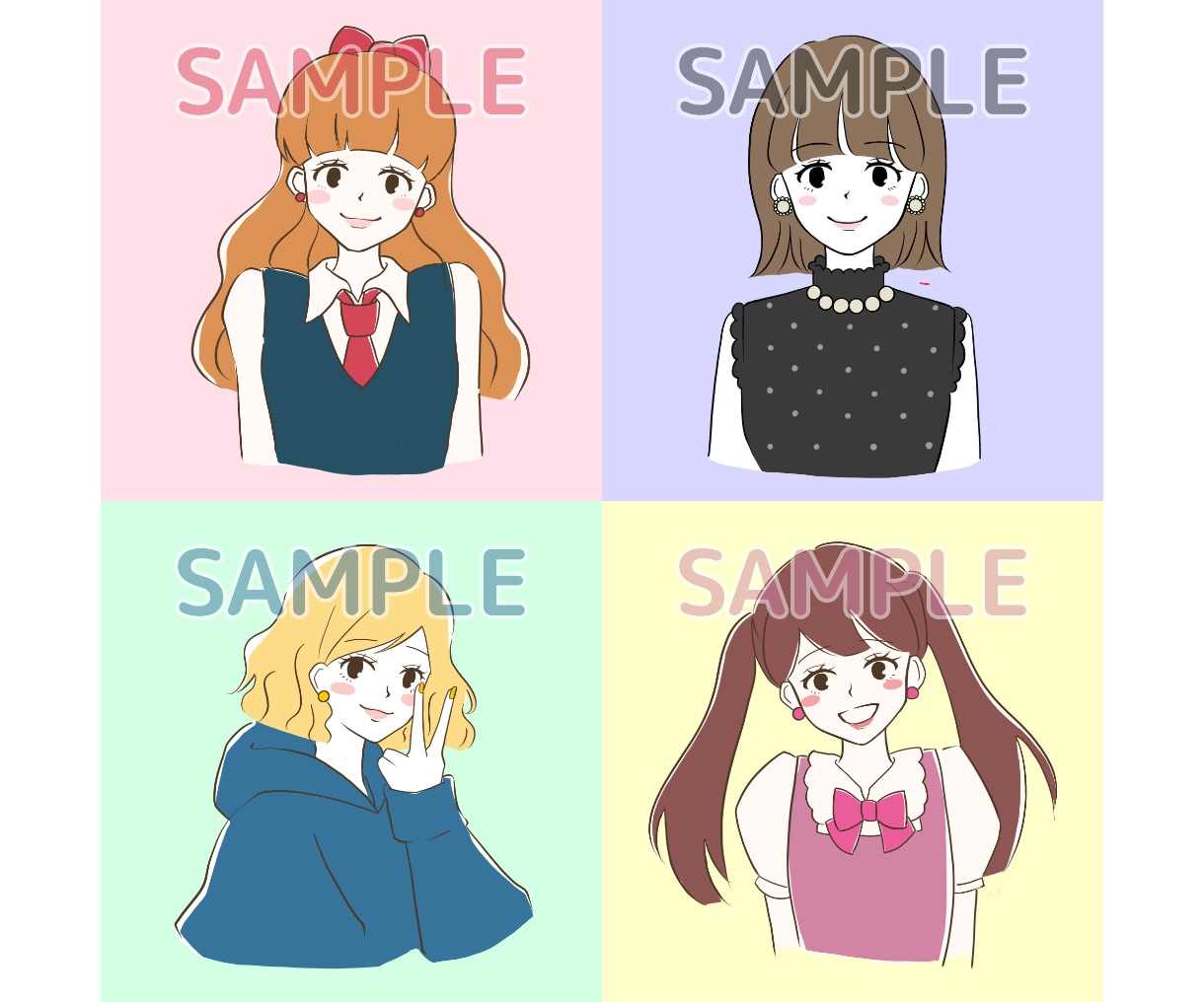 商用◎シンプルでおしゃれな大人可愛い絵を描きます ゆるすぎない絵柄でブログやSNSだけでなくビジネスにもOK イメージ7