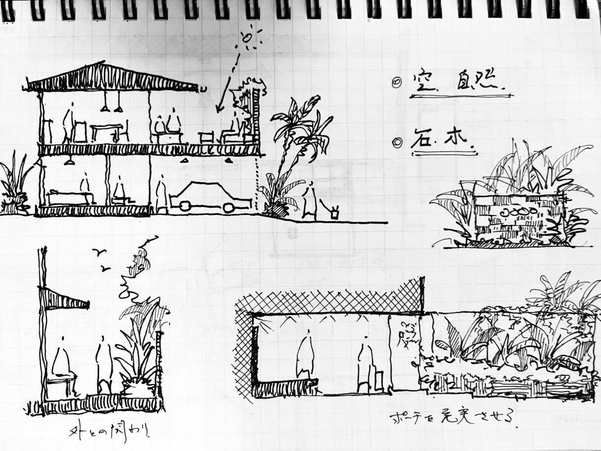 ラフスケッチを描きます デザイン賞を多数受賞したデザイナーが空間を豊かに創造します イメージ4