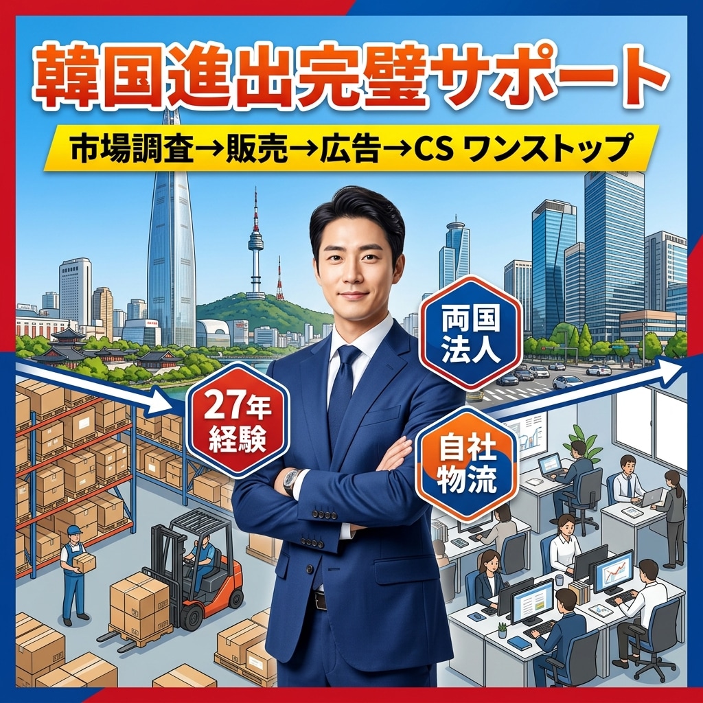 27年実績×両国法人×物流保有会社がサポートします 市場調査から販売・広告・CSまでワンストップサービス！ イメージ2