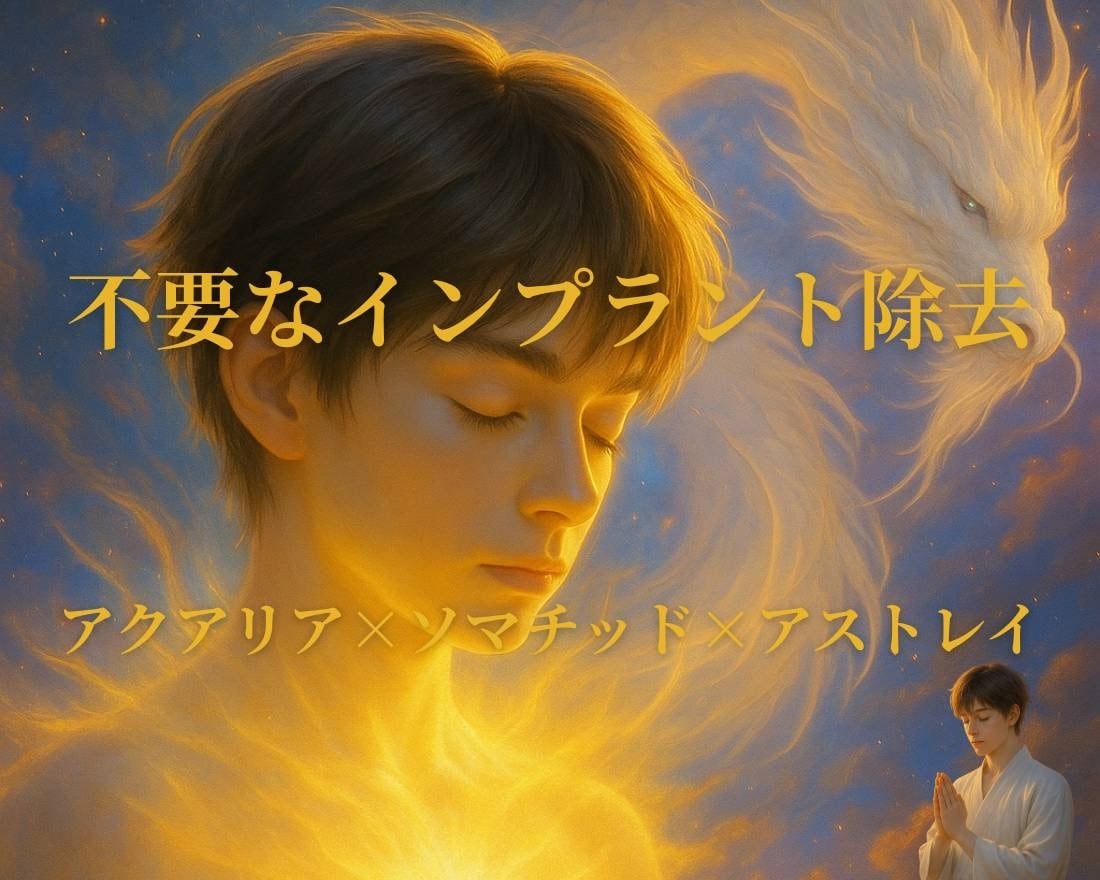 希少術・不要なインプラント全解除致します アクアリア×ソマチッド×アストレイ 三位一体　PDFお守り イメージ1