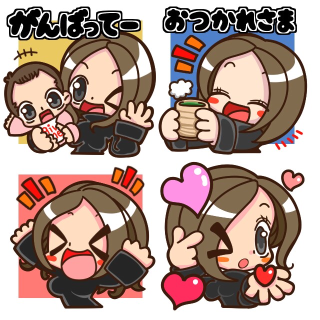 手描きLINEスタンプを作成します お持ちのオリキャラ！お写真から！ イメージ3