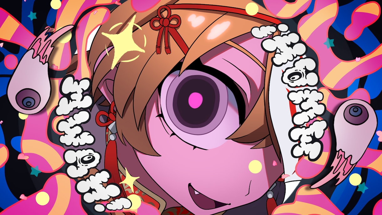 歌ってみた用サムネイル描きます 本家にそっくり！？絵柄寄せ可能 イメージ1