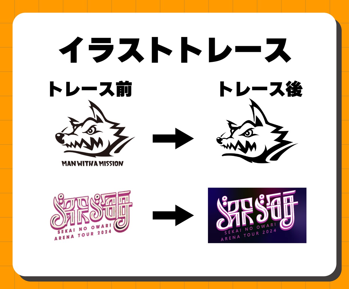 イラストやロゴをAiデータでトレースいたします 最短翌日までにAiトレースデータをお渡しします！ イメージ3