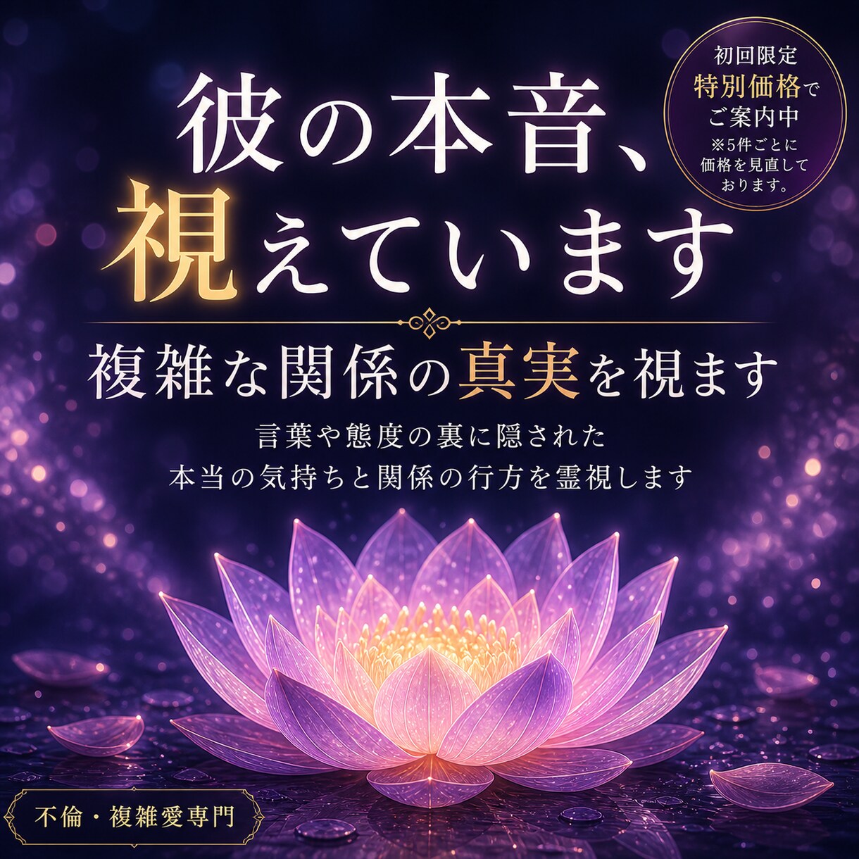彼は本気？遊び？本音を神眼霊視しお伝えします その優しさは本物？関係の行方を霊視してハッキリと伝えます イメージ1