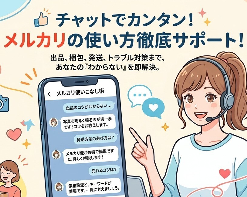 セール中！メルカリでの疑問解決、アドバイスします １週間☆メリカリの評価6000件超の私が教えます♪ イメージ3