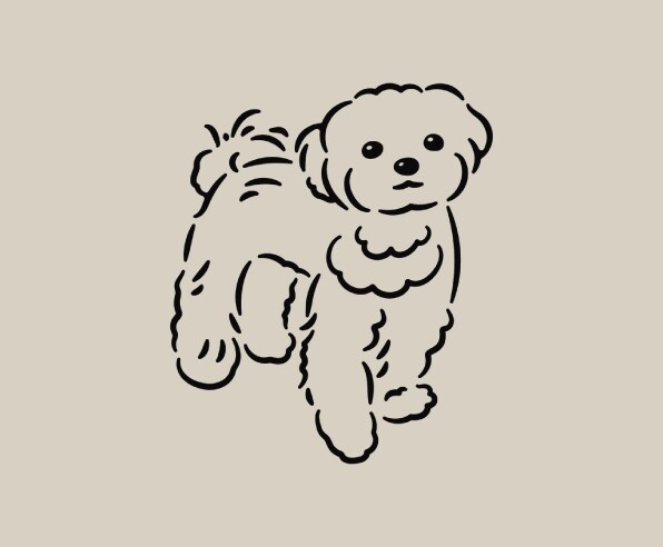 わんちゃん限定！愛犬を可愛いゆるい線画で描きます あなただけのシンプルで可愛い、ほっこり癒される線画イラスト✨ イメージ5