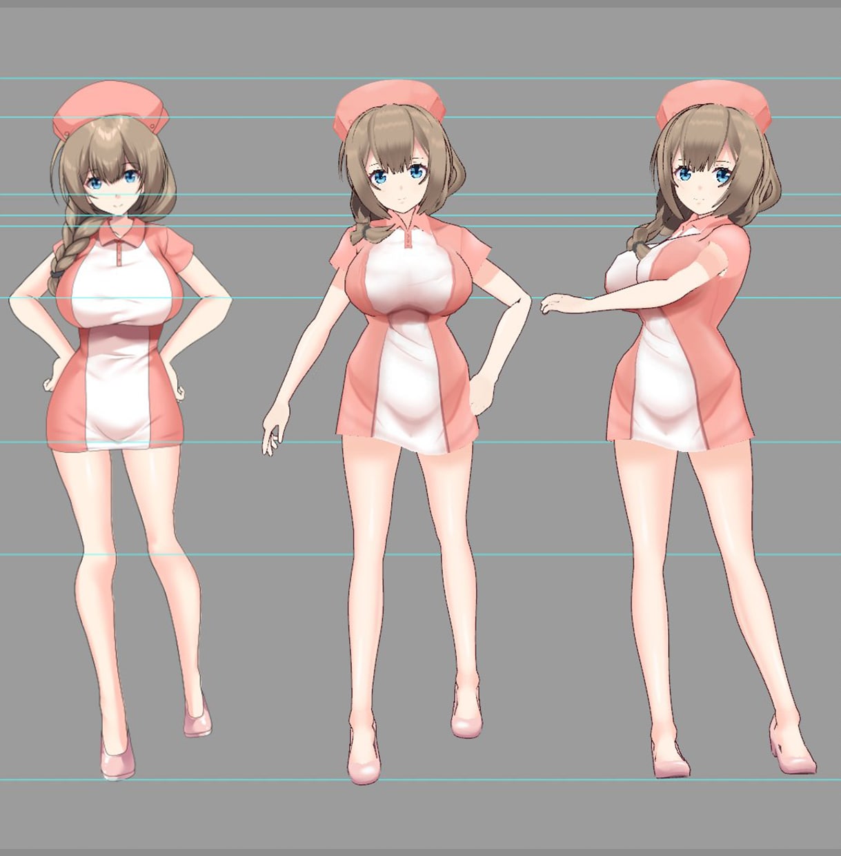 VRoid+Blenderでﾓﾃﾞﾘﾝｸﾞします 持ち込みイラストorｷｬﾗﾃﾞｻﾞ依頼で０から制作もOK！ イメージ9
