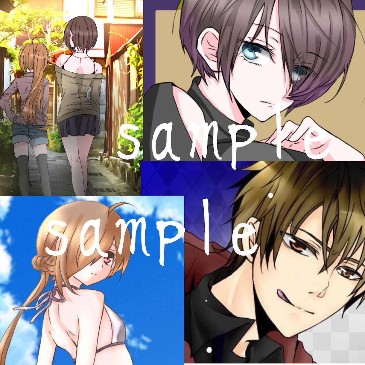 SNSアイコン、夢絵描きます カップル絵などお求め出来ます！ イメージ2