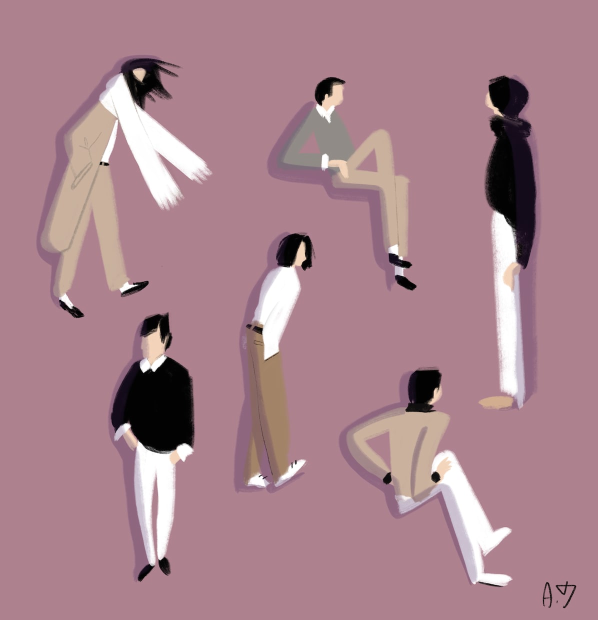 見る人の記憶に残る優しい風景・人物イラスト描きます 鮮やかな水彩・アクリル風手描きイラストでストーリー性が出ます イメージ7