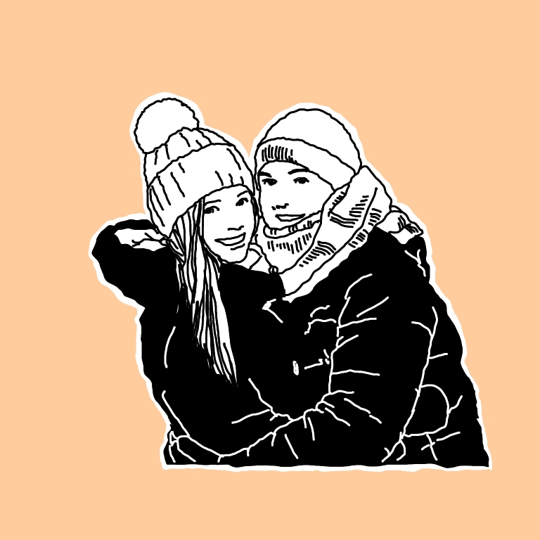 カップル、ご夫婦のおしゃれなイラストお描きします 友達や恋人へのプレゼントに最適！額に入れたプレゼントも可◎ イメージ4