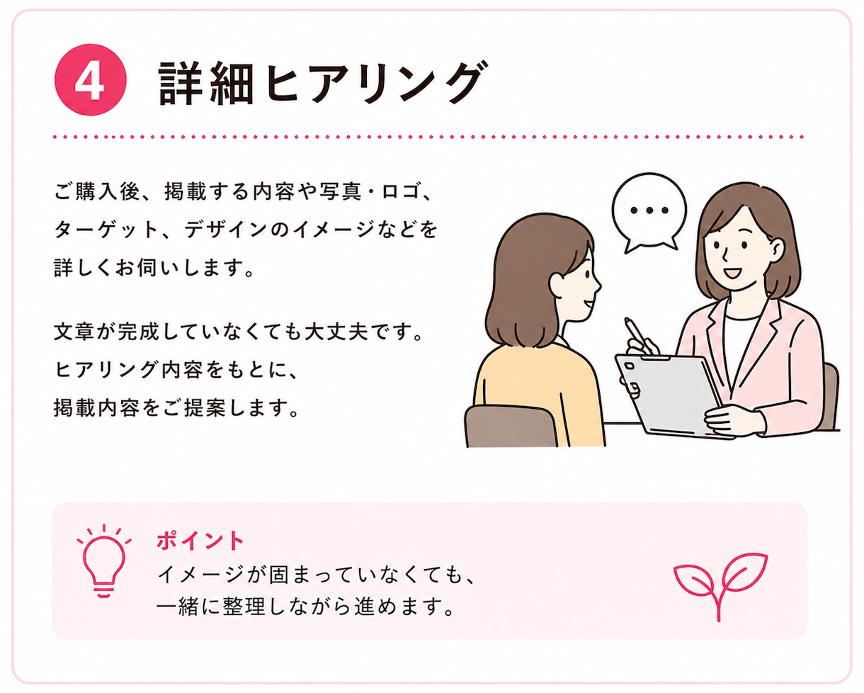 文章不要！自分で更新できるHPを制作します WordPressで初めてのホームページ制作をサポート イメージ5