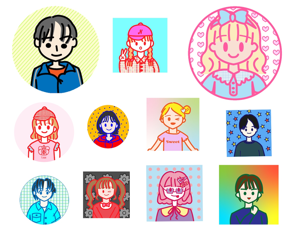 心が和らぐ優しくてかわいい人物アイコン制作します あなただけの特別なアイコンを、心を込めてお作りいたします。 イメージ1