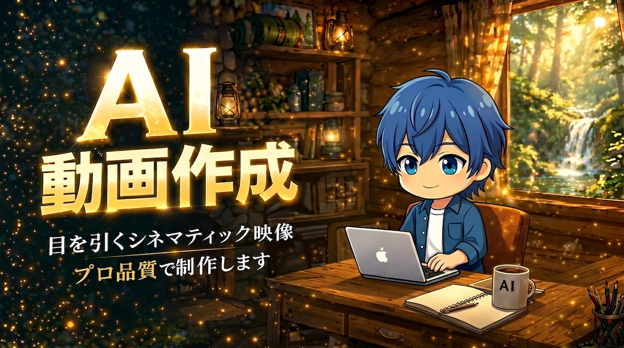 AI映像制作。高品質なPV・CM動画を制作します AI制作指導500名超の技術力。高品質なPV・CMを丸投げで イメージ1